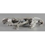 DEBE, Guy, "Panther", Bronze, verchromt, L 55 um 1930 22.00 % buyer's premium on the hammer price