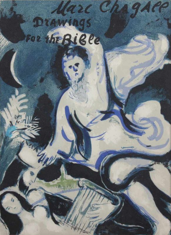 CHAGALL, Marc, "David und Bathseba", Original-Farblithographie, 35 x 25, aus Bibel II, Verve, Nr.