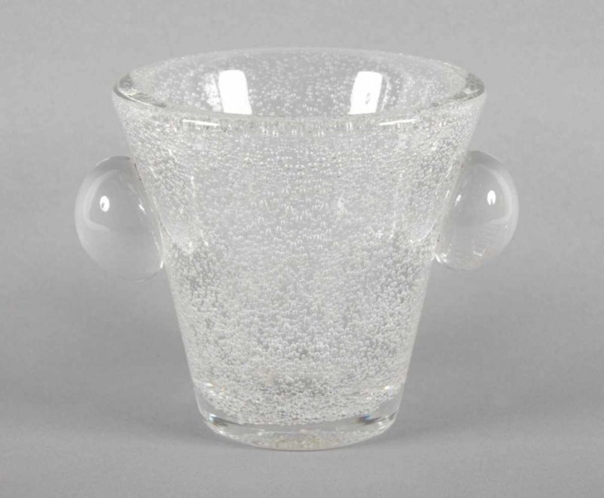 VASE, farbloses Glas, H 14,5, DAUM, NANCY 22.00 % buyer's premium on the hammer price 19.00 % VAT on