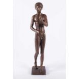 MARCKS, Gerhard, "Kleiner Orpheus", Bronze, H 63,5, auf dem Sockel monogrammiert, nummeriert 7/10,