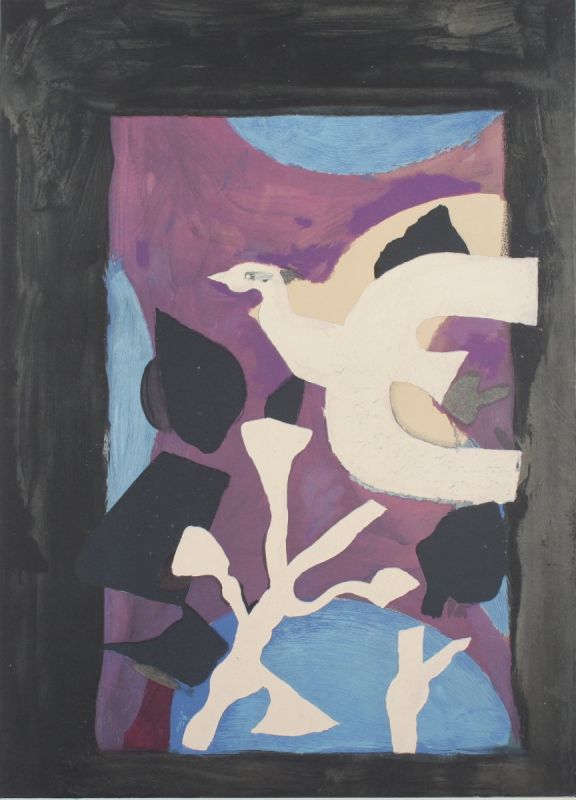 BRAQUE, Georges, "o.T.", Original-Farblithografie, 43 x 60 22.00 % buyer's premium on the hammer