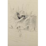 TOULOUSE-LAUTREC, Henri de, "Miss Ida Heath", Lithografie, 38,5 x 25, vgl. Wittrock 64, Nachdruck,