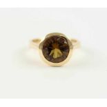 RING, 585/ooo Roségold, besetzt mit einem Quarz von ca. 3,16 ct., RG 56, 5,8g 22.00 % buyer's