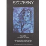 SZCZESNY, Stefan, "Portraits", Plakat, 82 x 59, handsigniert und datiert '91 22.00 % buyer's premium