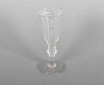 BAROCKES GLAS, schliffverziert, H 14,5, DEUTSCH, 18.Jh. 22.00 % buyer's premium on the hammer