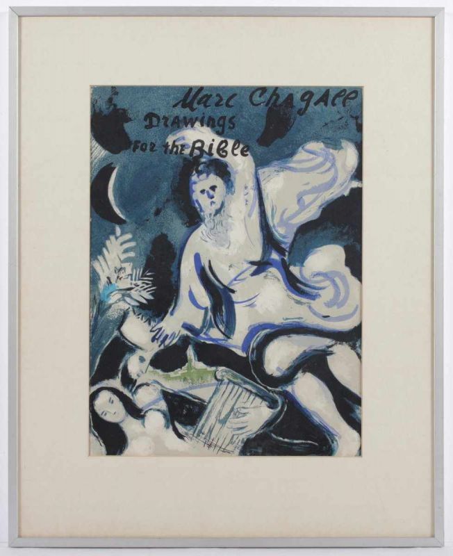 CHAGALL, Marc, "David und Bathseba", Original-Farblithographie, 35 x 25, aus Bibel II, Verve, Nr. - Image 2 of 2