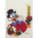 ZAZA, Mo, "Dagobert Duck", Faserstift auf Folie, nummeriert 23/30, handsigniert, um 1990, aus den