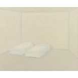 BOSSCHE, Guy van (*1952), "Zwei Betten", Öl/Lwd., 58 x 70,5, verso signiert und datiert '94 22.