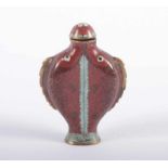 CLOISONNÉ-SNUFF-BOTTLE, im farbigem Emailcloisonné dekoriert, H 7, CHINA 22.00 % buyer's premium