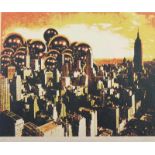 BURY, Pol, "Manhattan", 1971, Lithographie auf Arches-Bütten. 46 x 58, handsigniert, datiert und