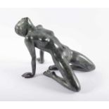 BREKER, Arno, "Junge Venus", Bronze, grünlich patiniert, H 20, B 16, T 26,5, nummeriert 93/300,