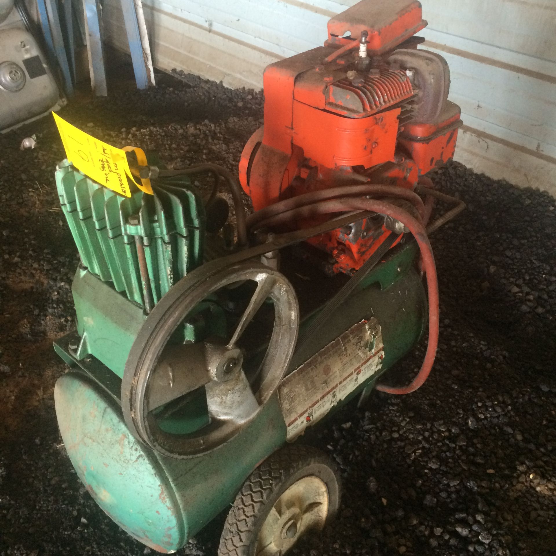 Portable air compressor w/5-hp Briggs - Image 2 of 2