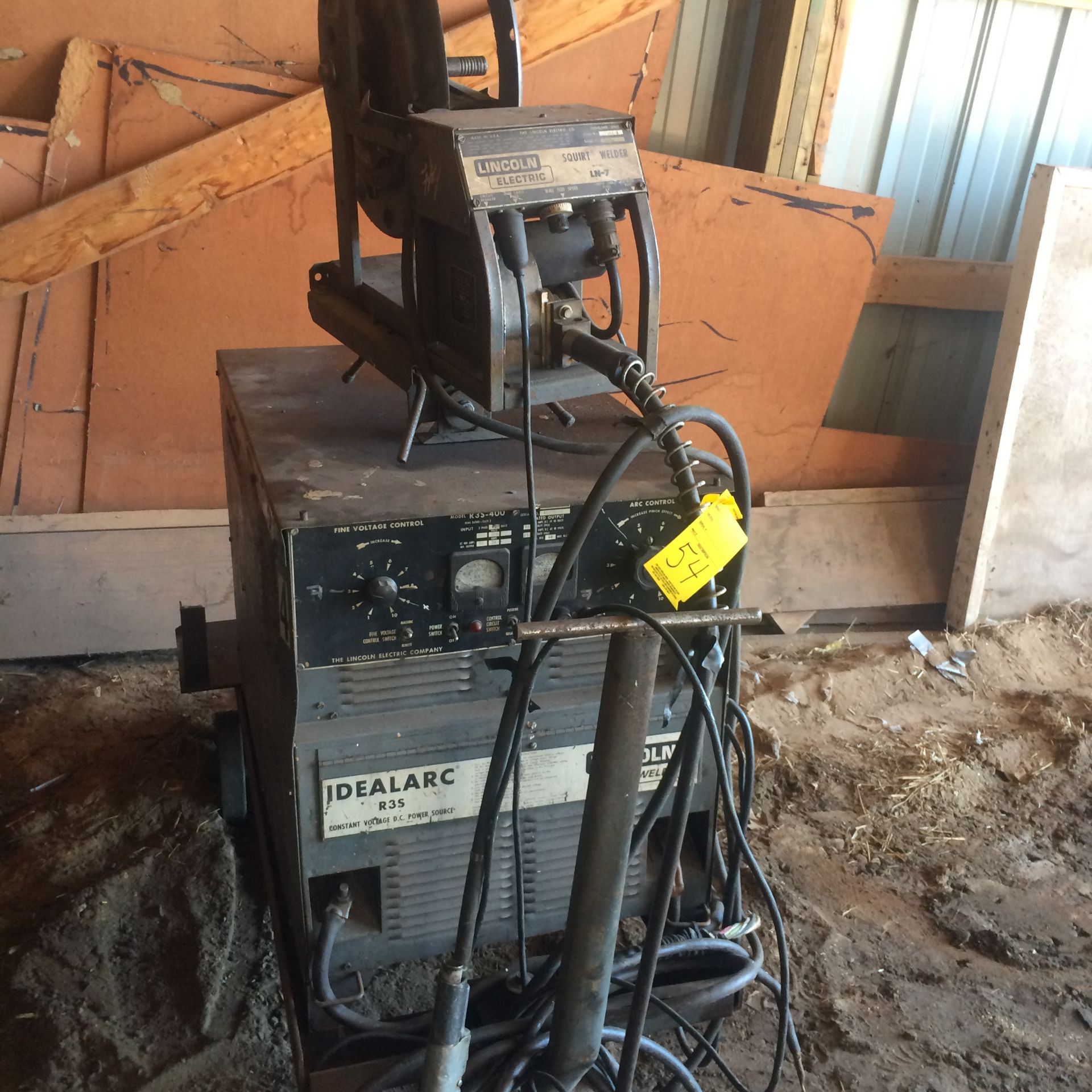 Lincoln arc welder, Idealarc R35 w/Lincoln elec LN7 head