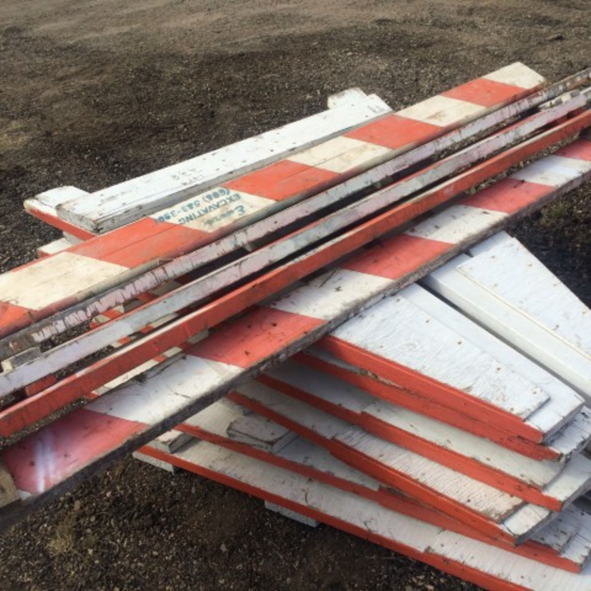 (3) pallets w/safety cones, street signs - Image 2 of 2