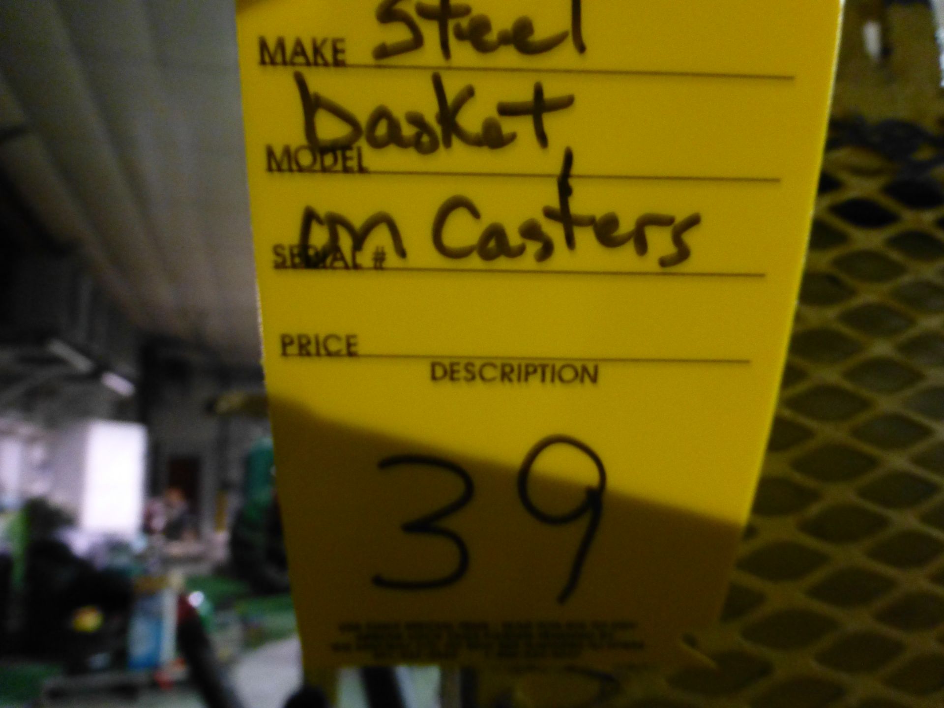 Steel Basket on casters - Image 3 of 3