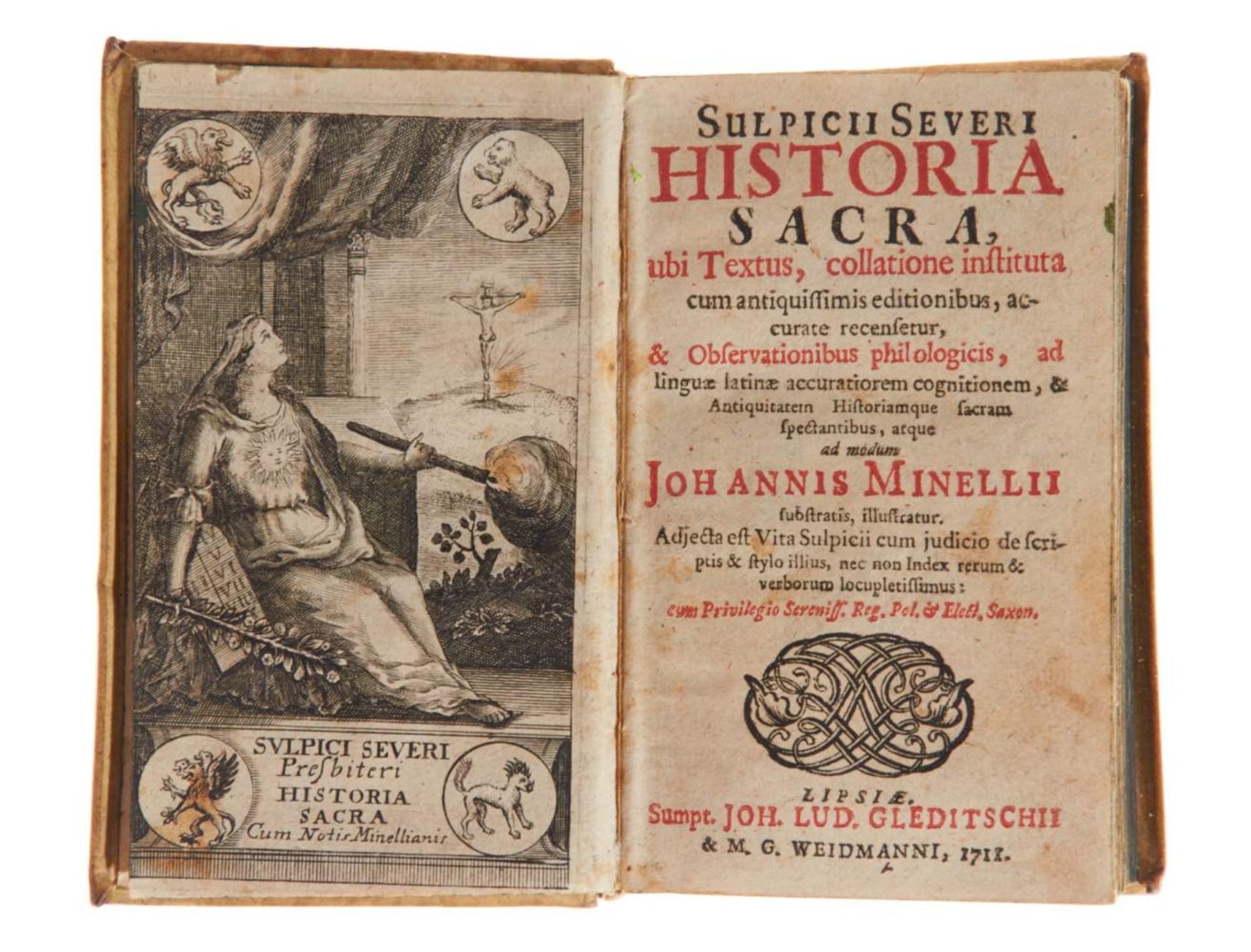 Sulpicius Severus, Historia sacra, ubi textus, collatione instituta cum antiquissimis editionibus, - Bild 2 aus 2
