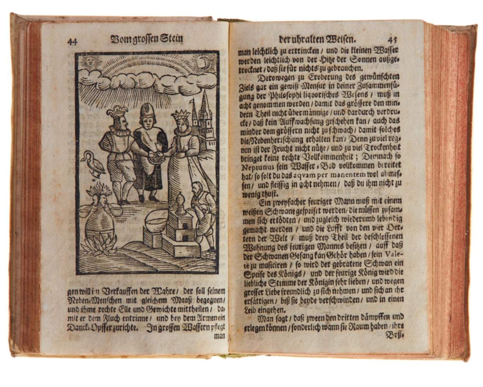 Basilius Valentinus (Pseud.), Chymische Schriften. 2 Tle. in einem Bd. Hamburg, Liebezeit, 1694. Mit - Bild 4 aus 4