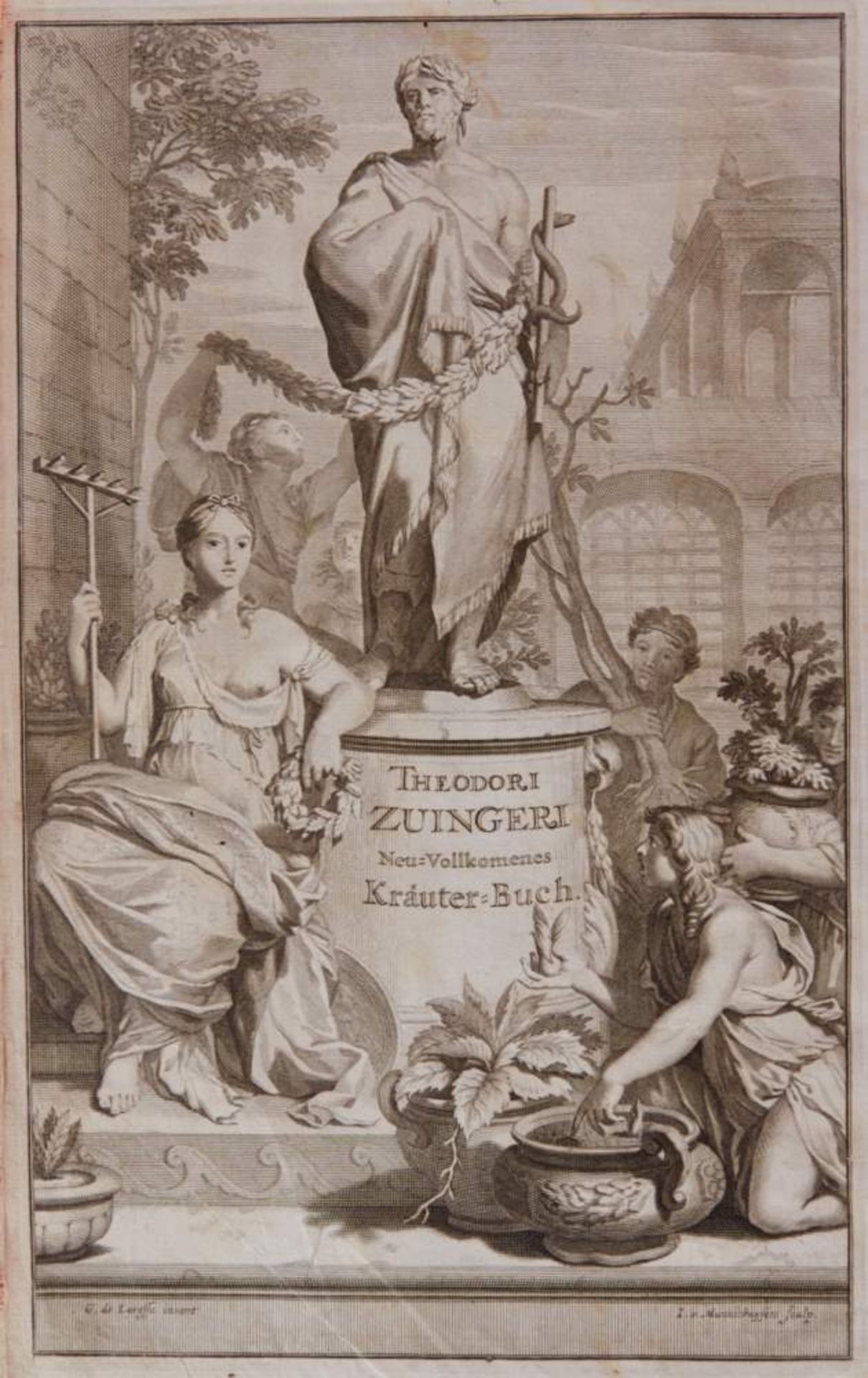Zwinger, Th., Theatrum Botanicum. Erstens zwar an das Tagliecht gegeben von B. Verzascha. Anjetzo - Bild 2 aus 4