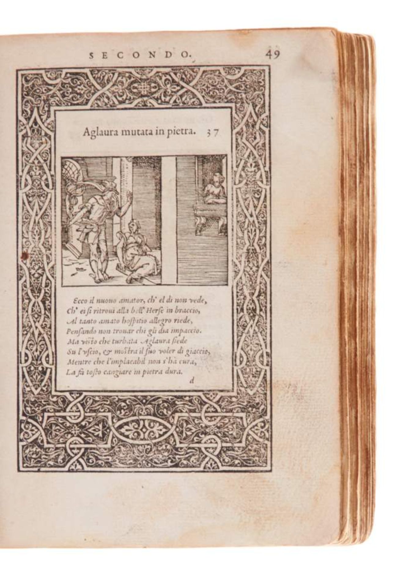 Ovidius (Naso, P.), La vita et metamorfoseo. Figurato & abbreviato in forma d'epigrammi da Gabriello - Bild 3 aus 6