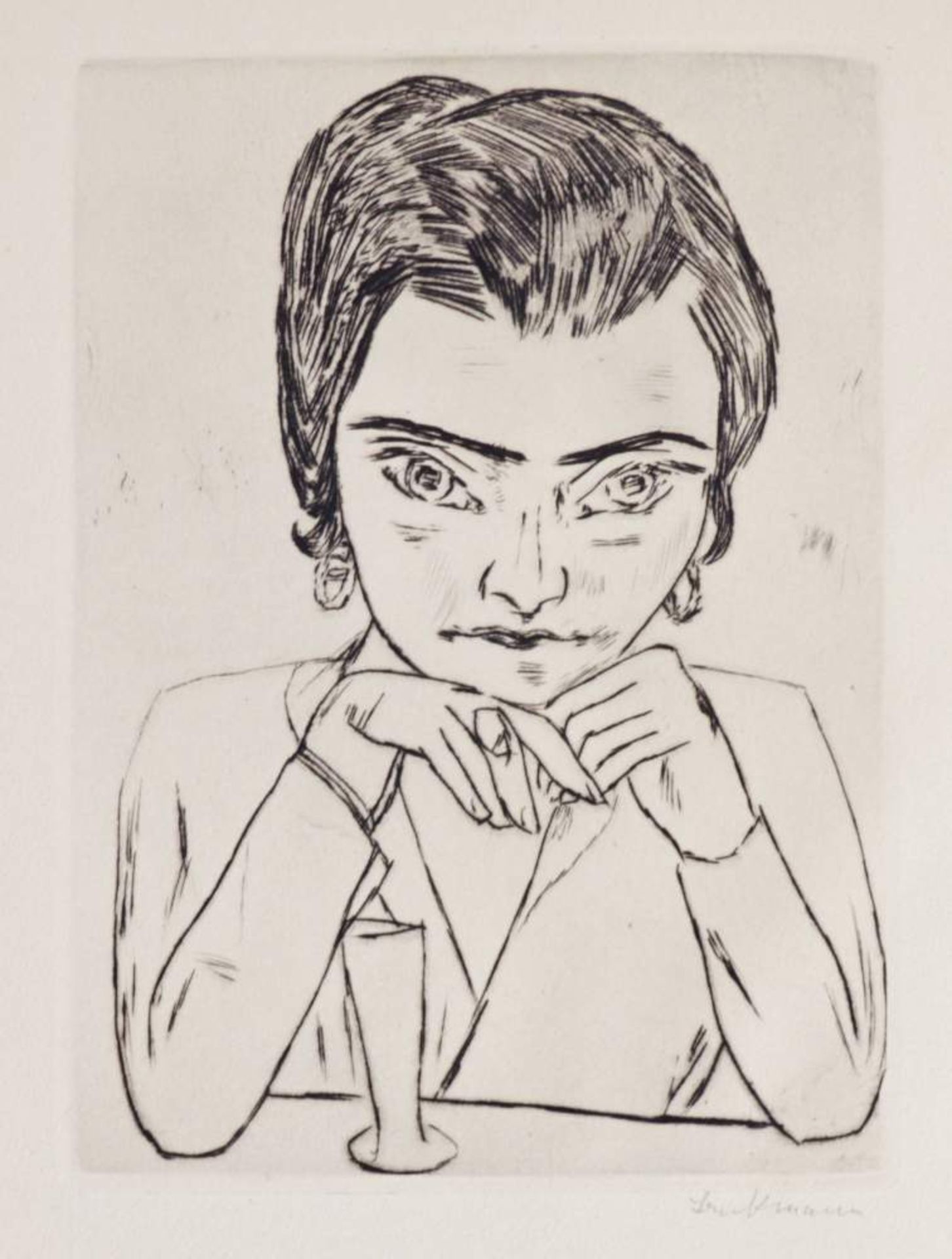 Glaser, C., Max Beckmann. München, Piper, o. J. (1924). Fol. Mit 2 Radierungen, Lithographie, - Bild 6 aus 6