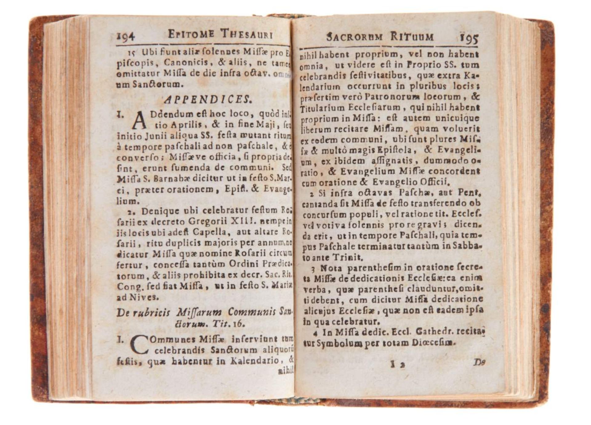 Arnaud, C., Thesauri sacrorum rituum epitome. Kaschau, Jesuitendruckerei, 1737. 12°. Mit gefalt. - Bild 4 aus 4