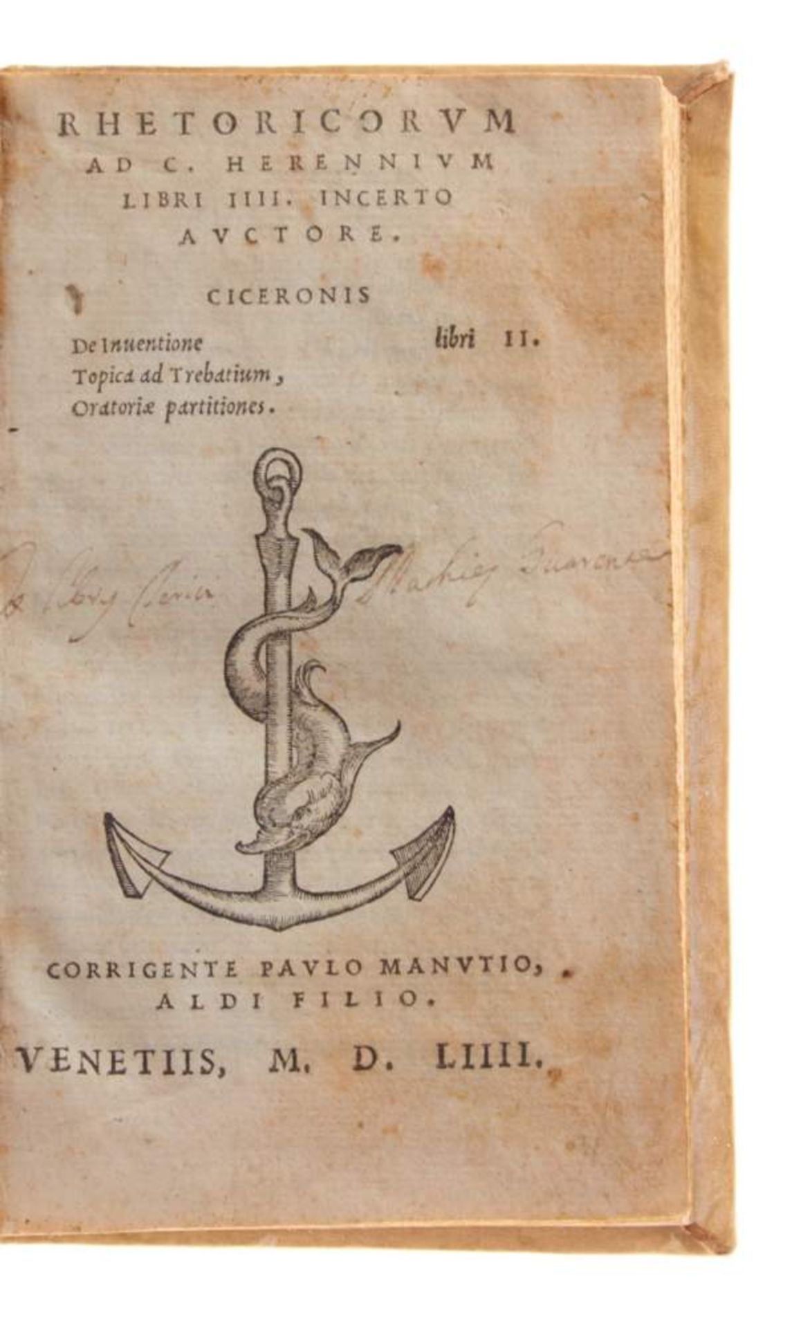 Rhetoricorum ad C. Herennium libri IIII. incerto auctore. Ciceronis De inventione libri II. Topica - Bild 2 aus 3