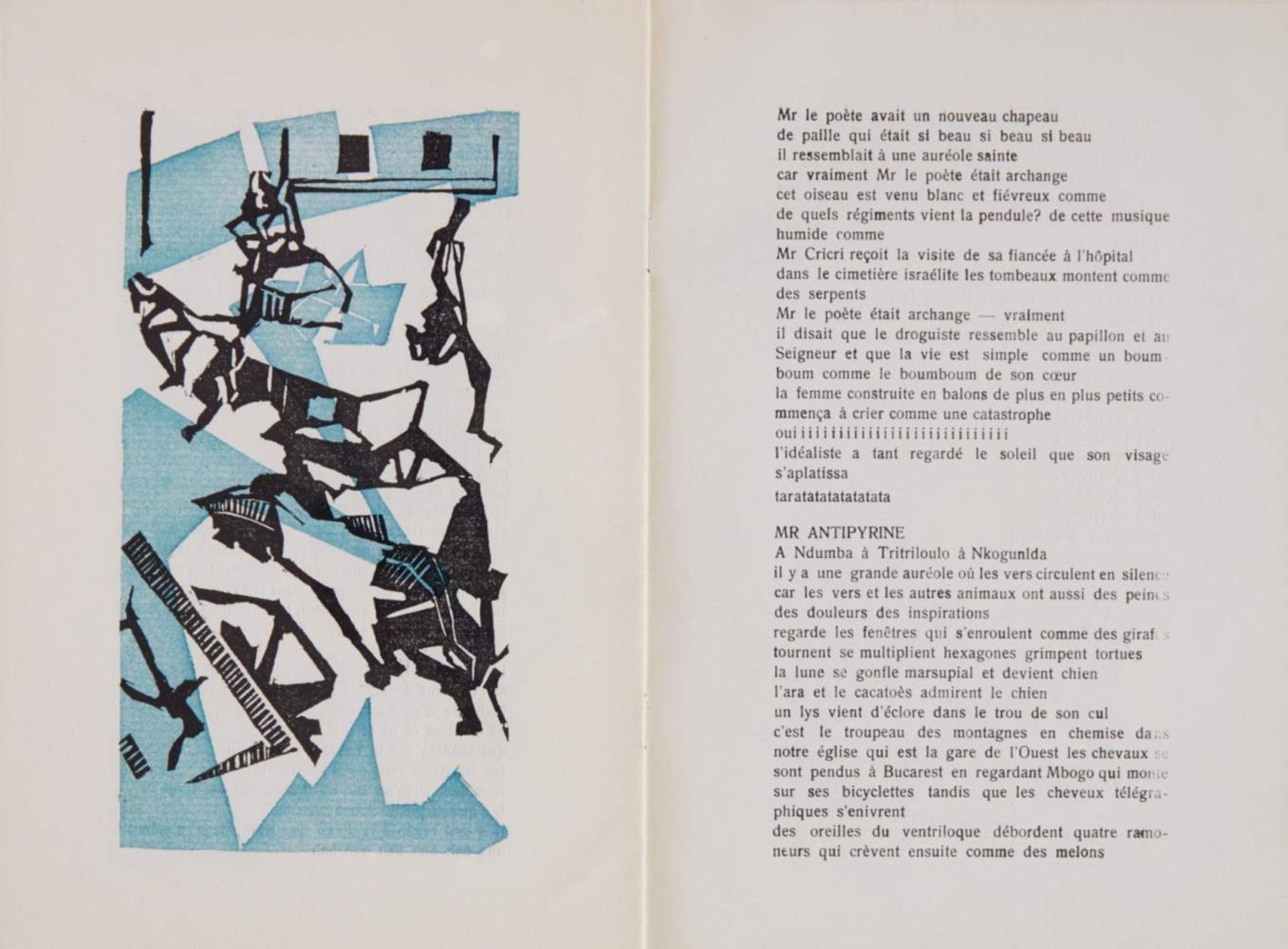 Tzara, T., La première aventure céléste de Mr Antipyrine. Collection Dada. (Zürich, Heuberger, - Bild 7 aus 8