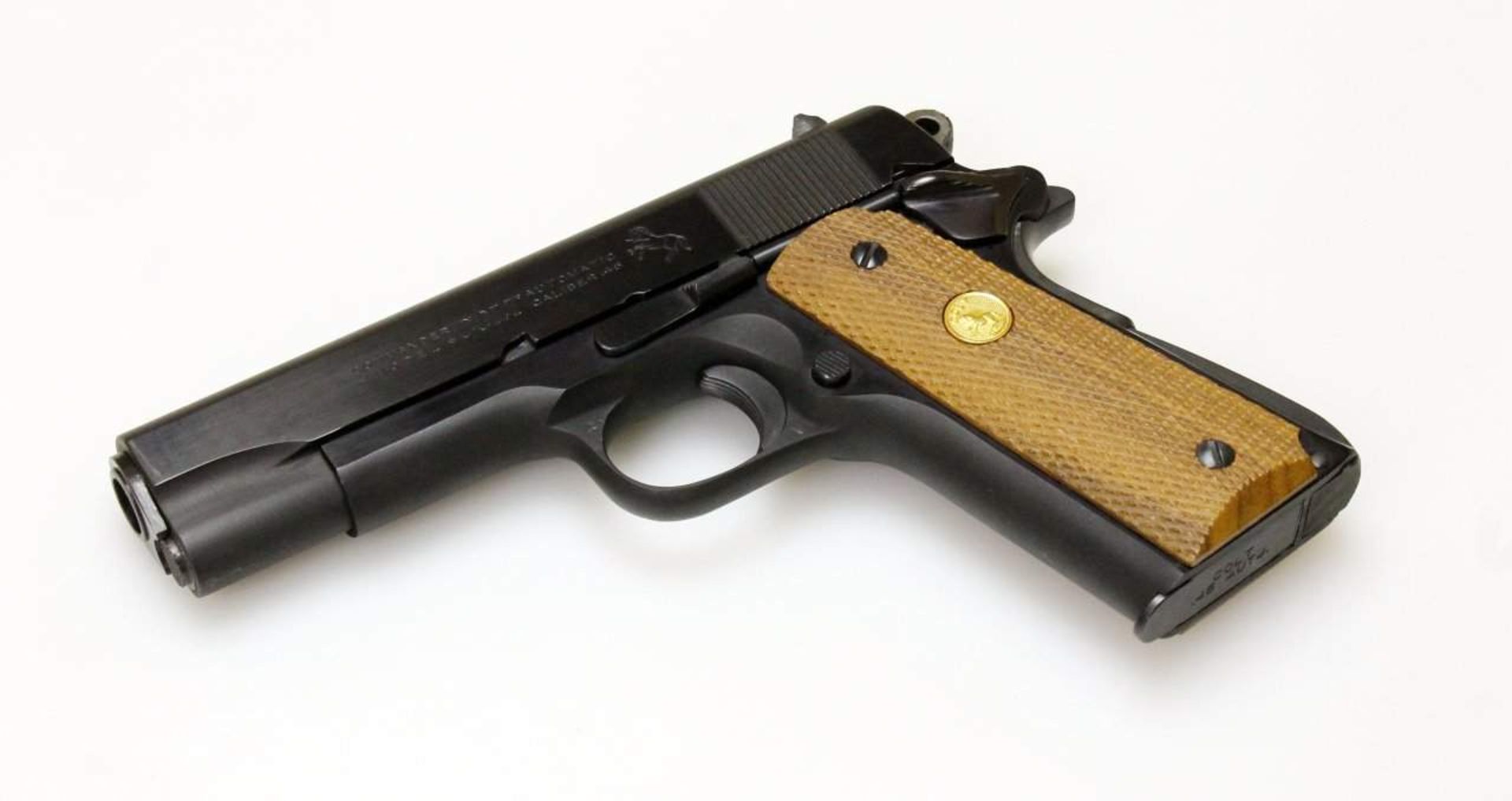 Selbstladepistole Colt, Modell: 1911 Commander Cal. .45 ACP, S/N: CLW032284, Lauf spiegelblank, - Bild 4 aus 6