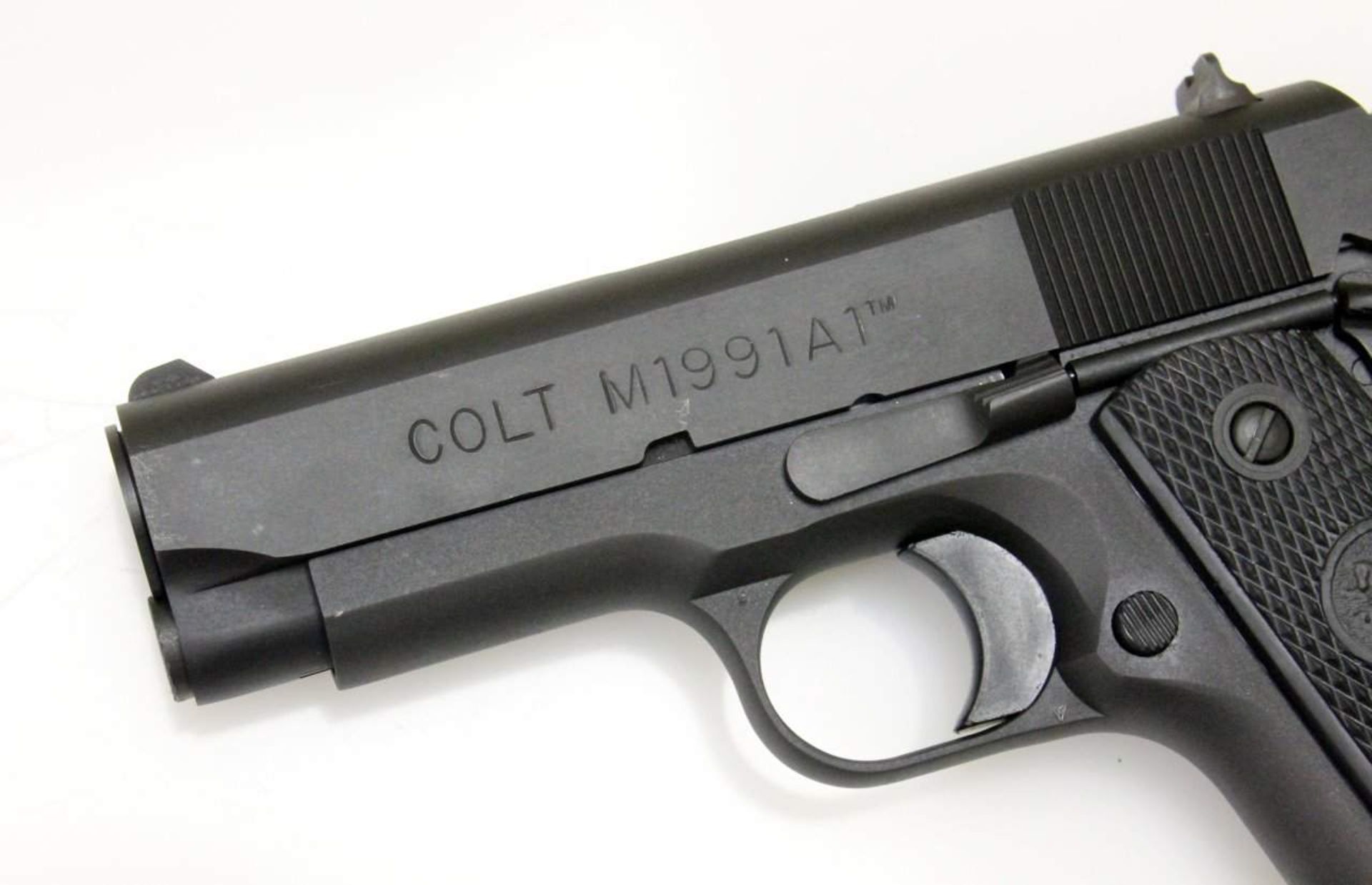 Selbstladepistole Colt, Modell: 1991 A1 Compact Cal. .45 ACP, S/N: CP12474, Lauf spiegelblank, - Bild 5 aus 6