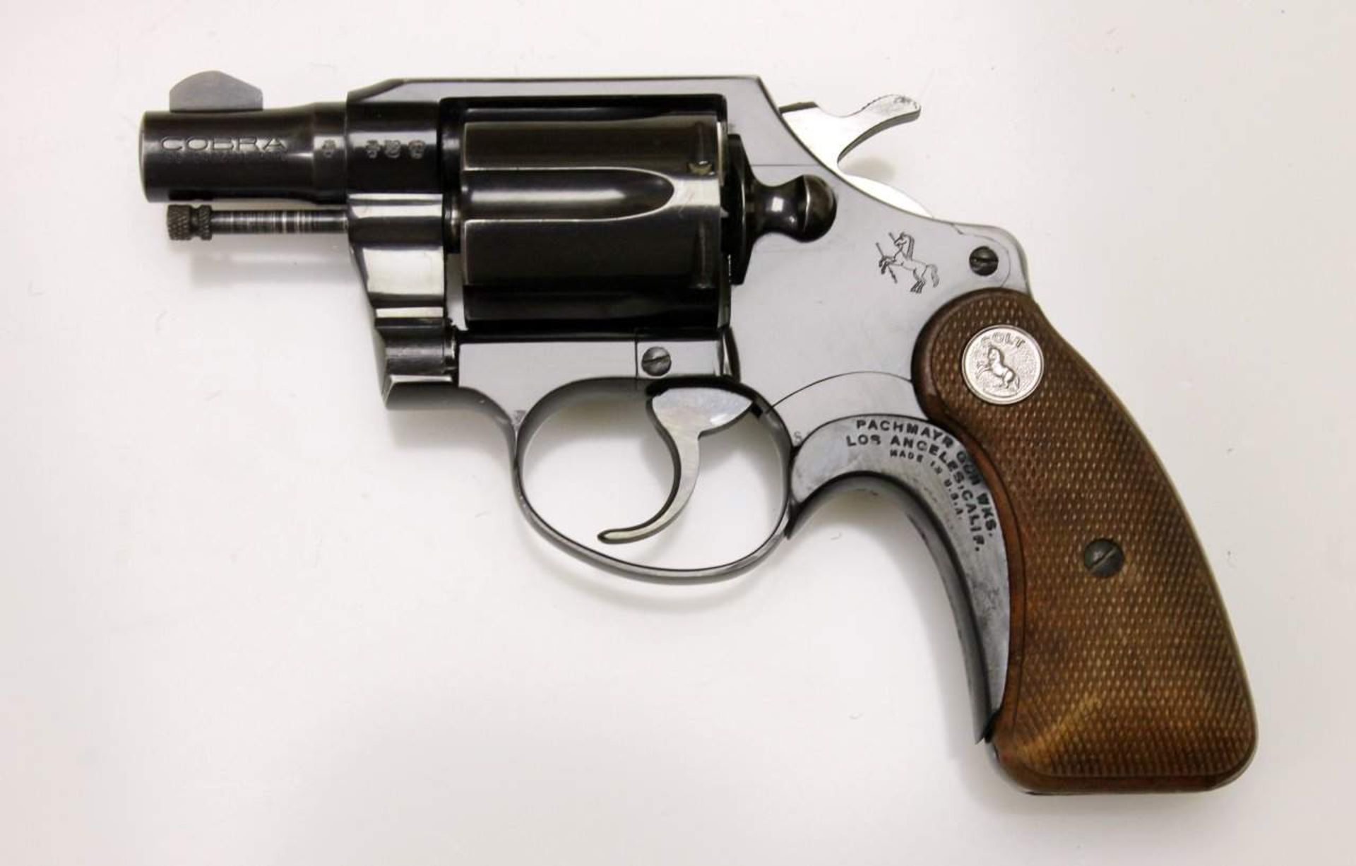 Revolver Colt, Modell: Cobra Cal. .38 spz., S/N: 142369LW, Lauf spiegelblank, Lauflänge: 2", - Bild 3 aus 6