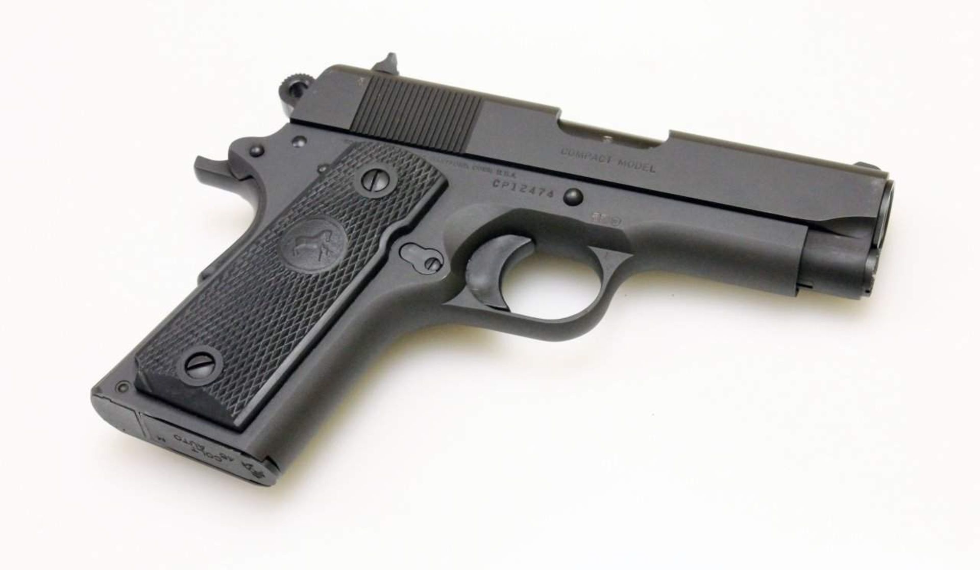 Selbstladepistole Colt, Modell: 1991 A1 Compact Cal. .45 ACP, S/N: CP12474, Lauf spiegelblank, - Bild 2 aus 6