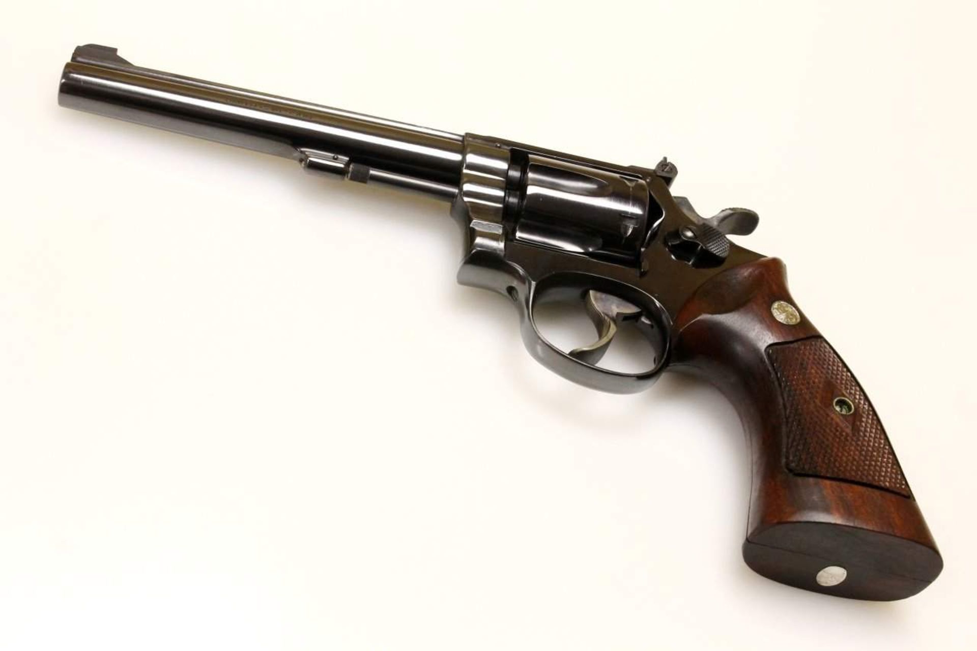 Revolver Smith & Wesson Cal. .22 lr., S/N: 19976, Lauf spiegelblank, Lauflänge: 6", Zustand: 1-, - Bild 5 aus 7