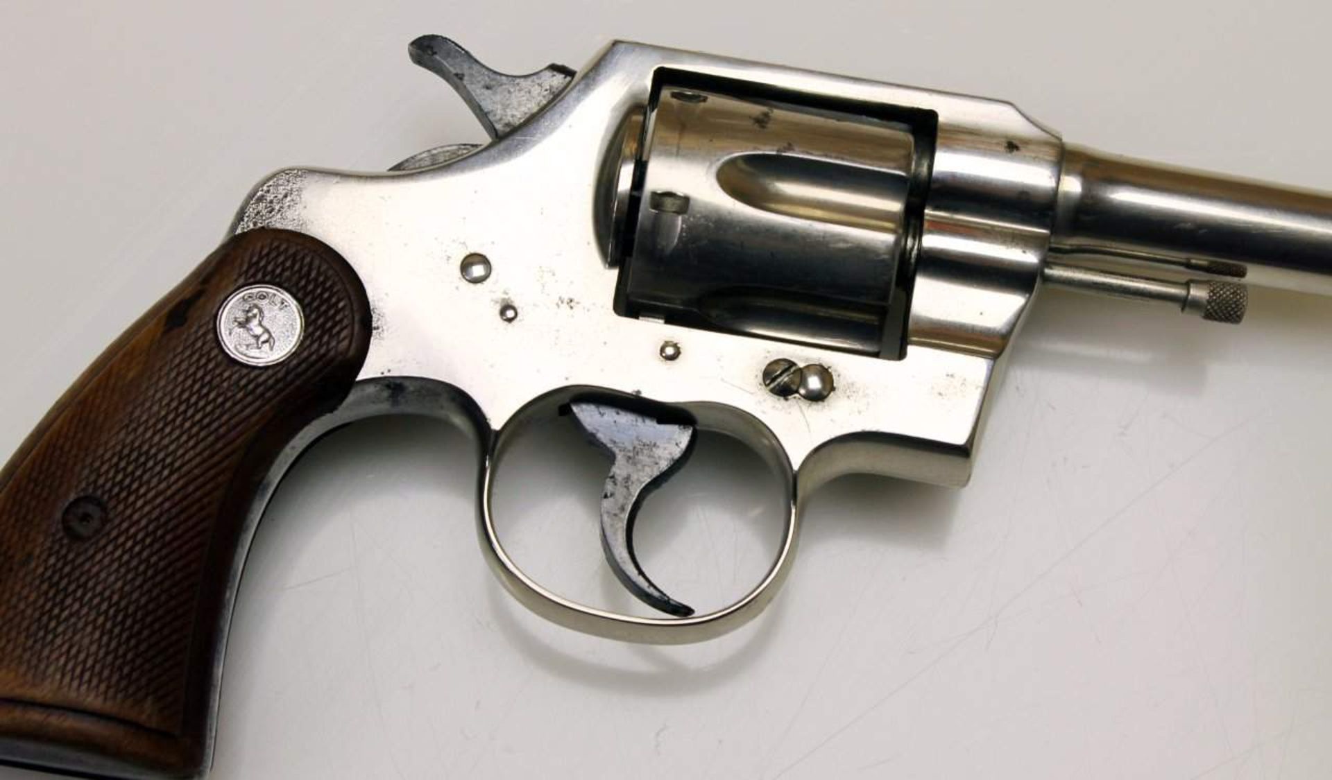 Revolver Colt, Modell: Official Positive - Detroit Police Cal. .38sp., S/N: 708659, nummerngleich, - Bild 3 aus 7