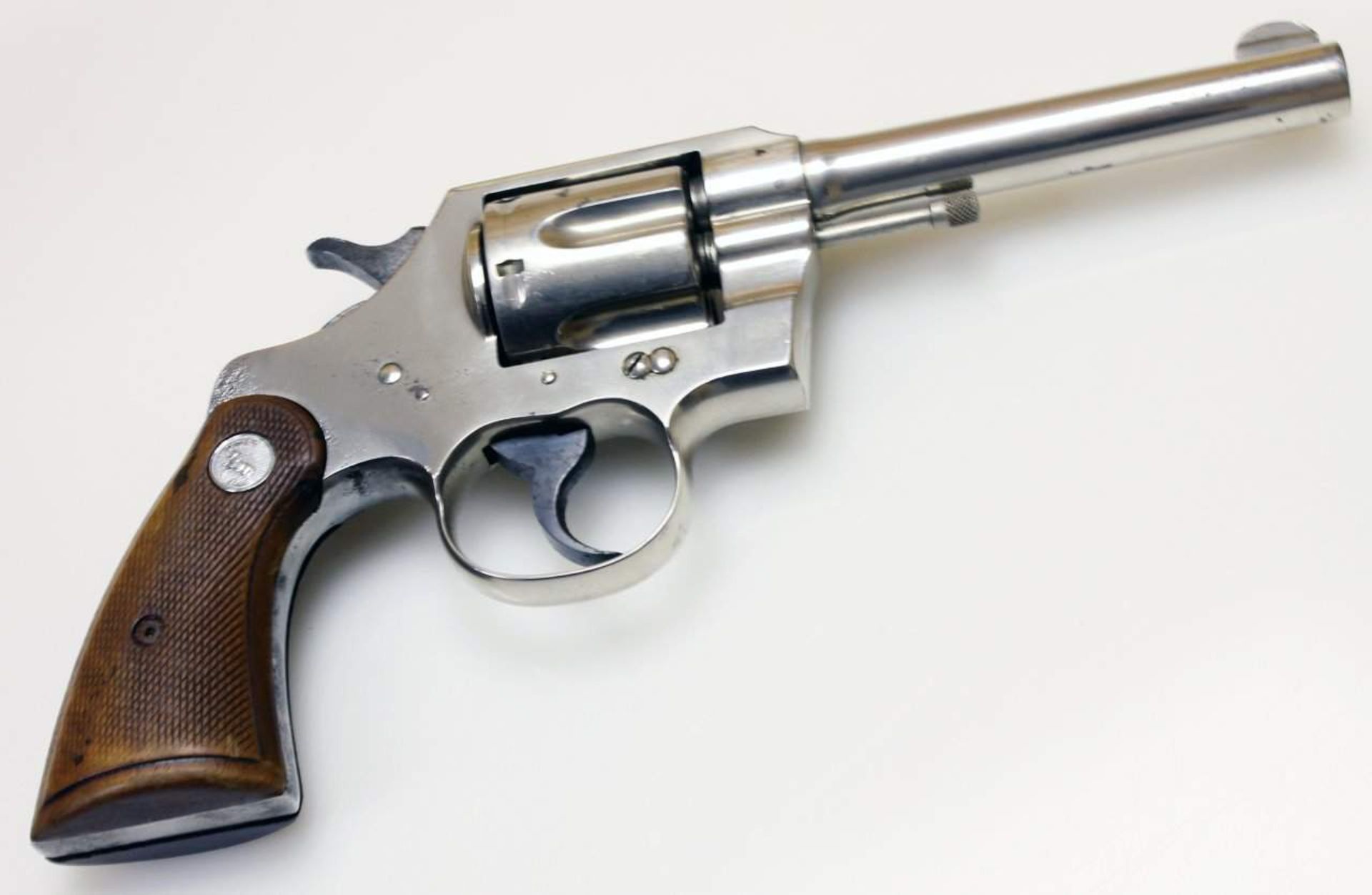 Revolver Colt, Modell: Official Positive - Detroit Police Cal. .38sp., S/N: 708659, nummerngleich, - Bild 2 aus 7