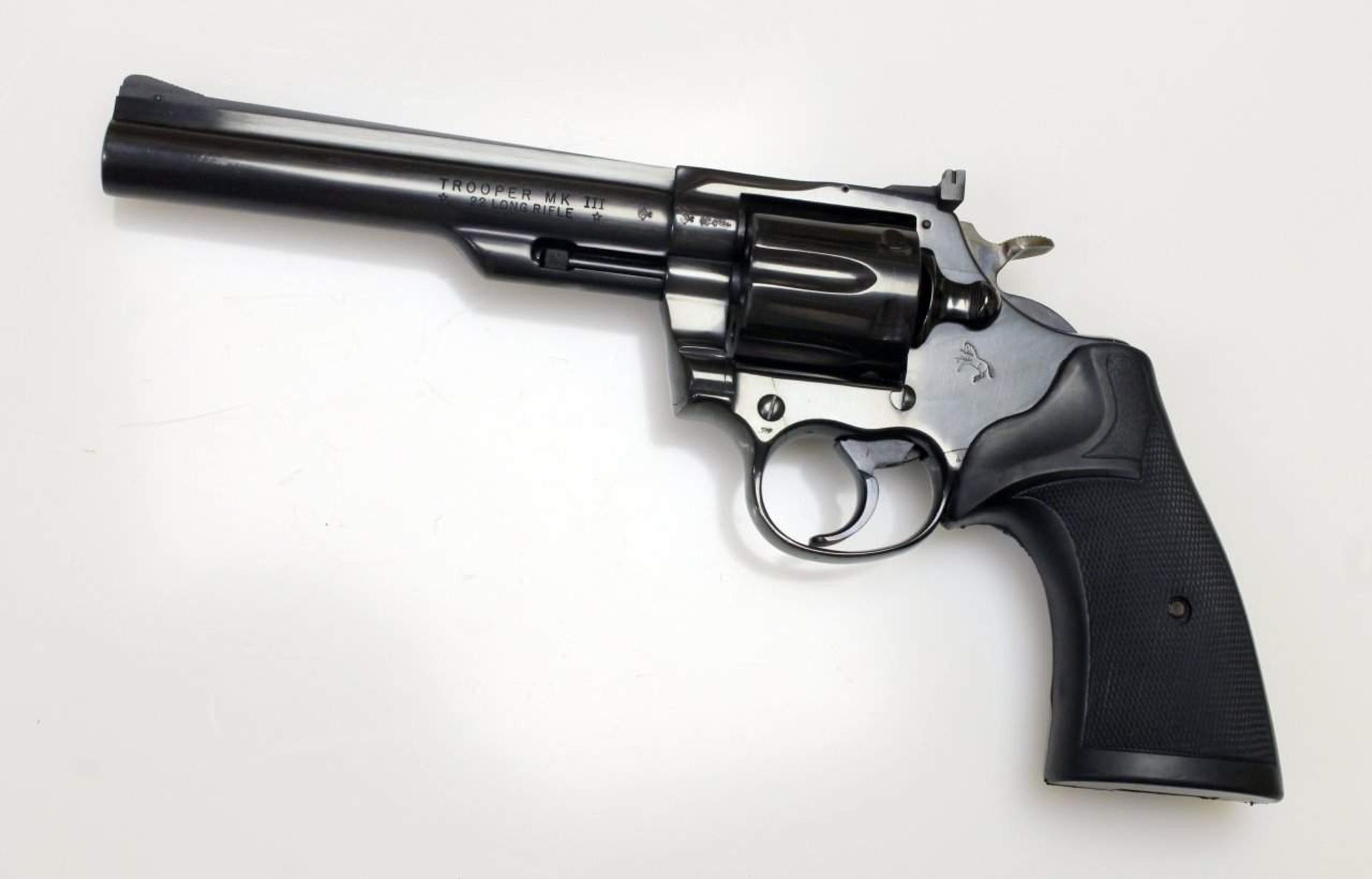 Revolver Colt, Modell: Trooper MK III Cal. .22lr., S/N: Y27284, Lauf spiegelblank, Lauflänge: 6", - Bild 3 aus 5