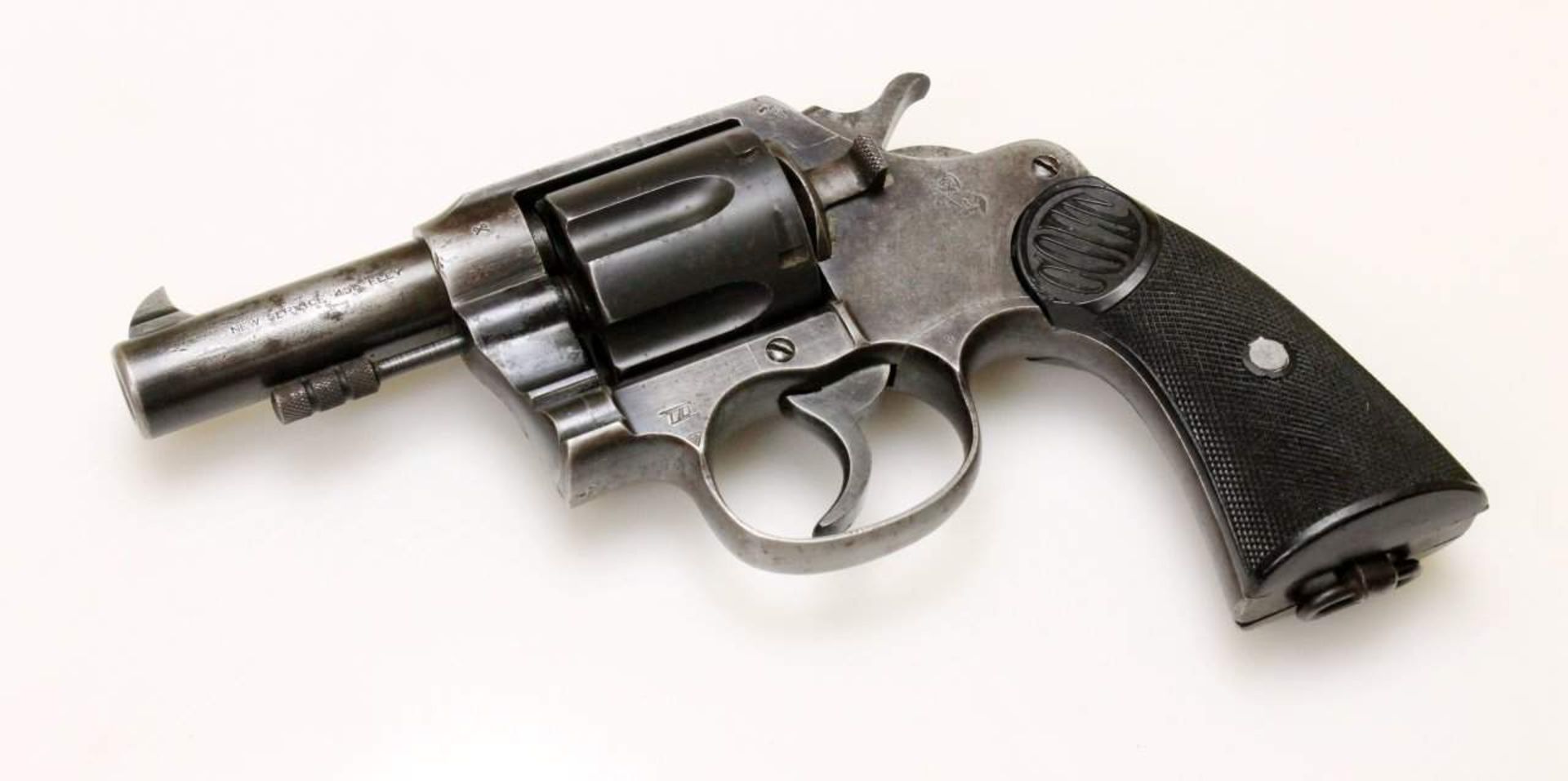 Revolver Colt, Modell: New Service Cal. .455 Eley, S/N: 101702, Lauf spiegelblank, Lauflänge: 3,25", - Bild 4 aus 8