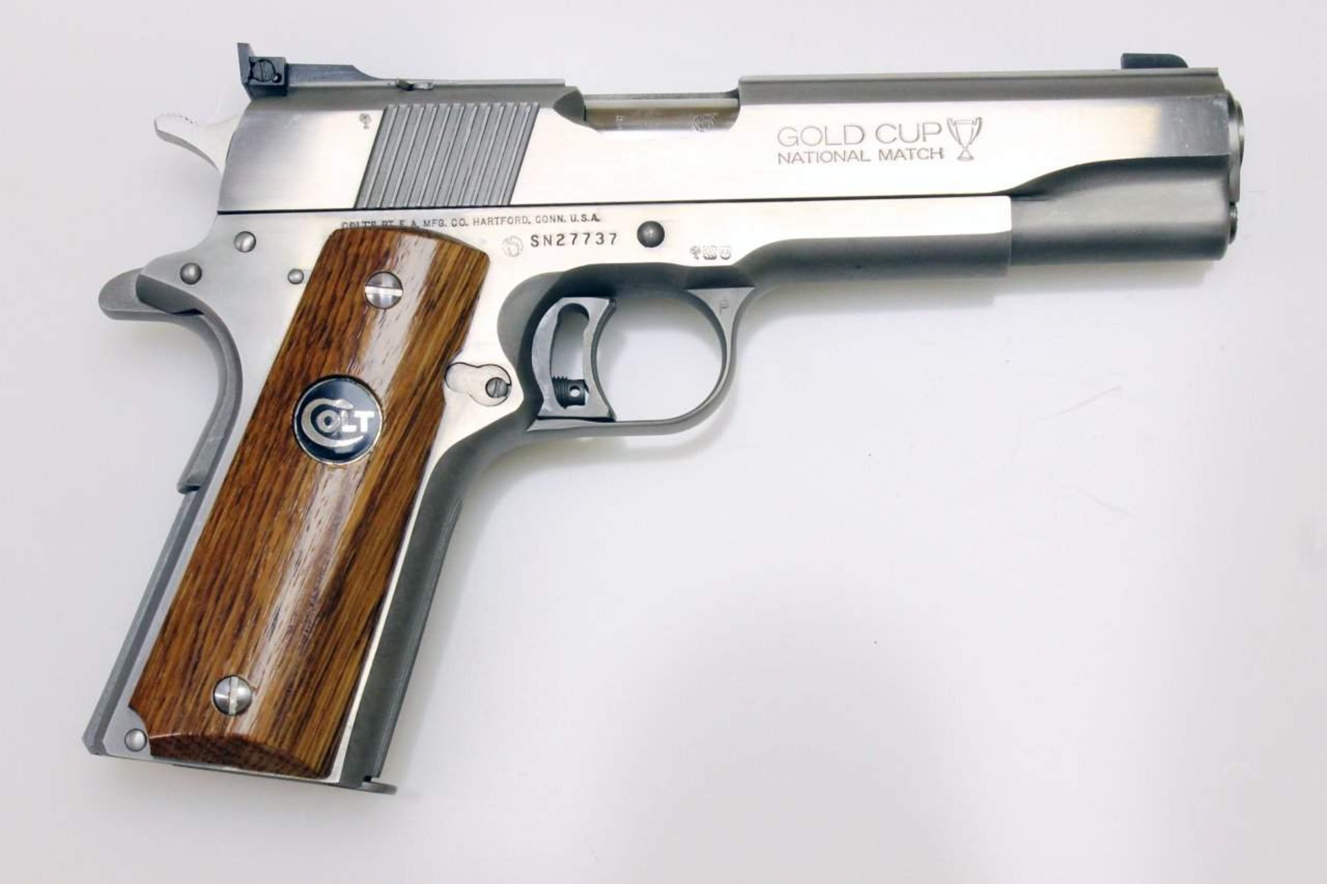 Selbstladepistole Colt, Modell: 1911 - Series 80 - MK IV - Gold Cup National Match Cal. .45 ACP, S/