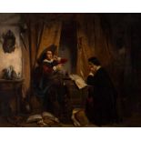 Edouard Hamman (Ostend 1819 - Paris 1888) Self-knowledge forfends vanity Signed l.r. Oil on panel,