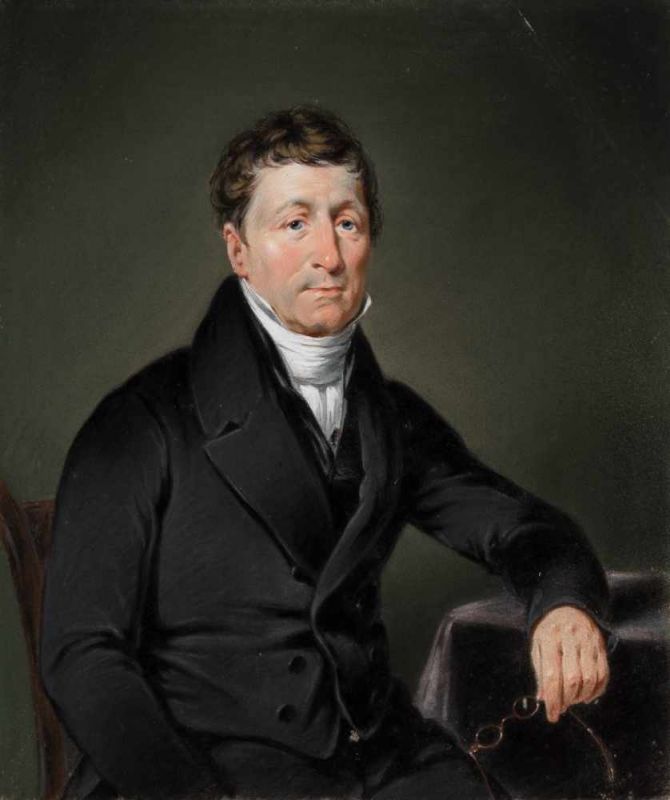 Attributed to Felippo Tozelli (Amsterdam 1794 - after 1835) a) Portrait of a gentleman Pastel on