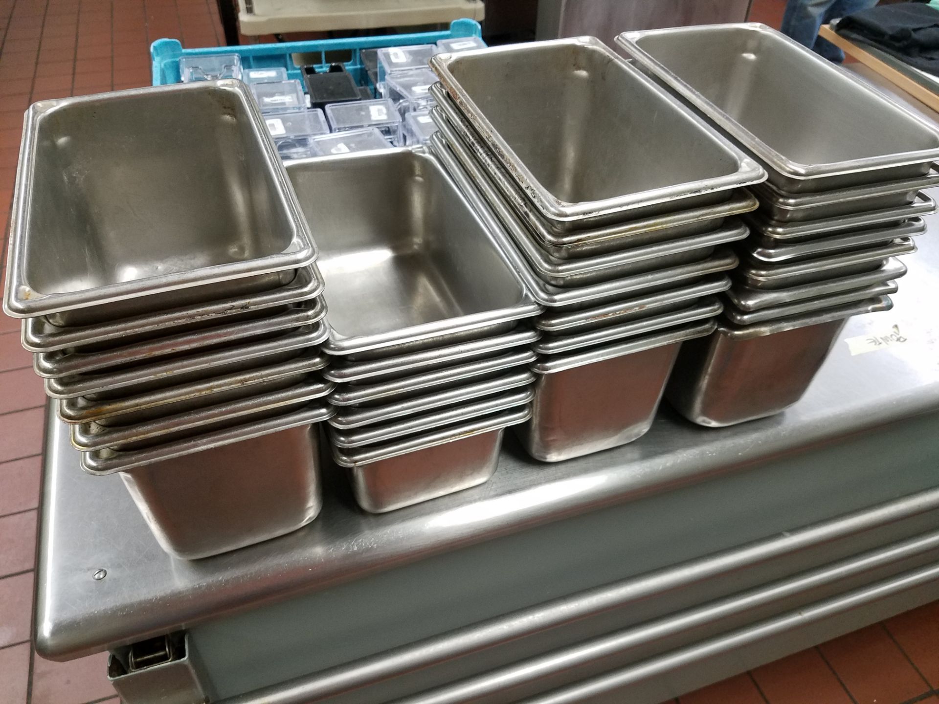 Approx 28 count Stainless Warming Bins