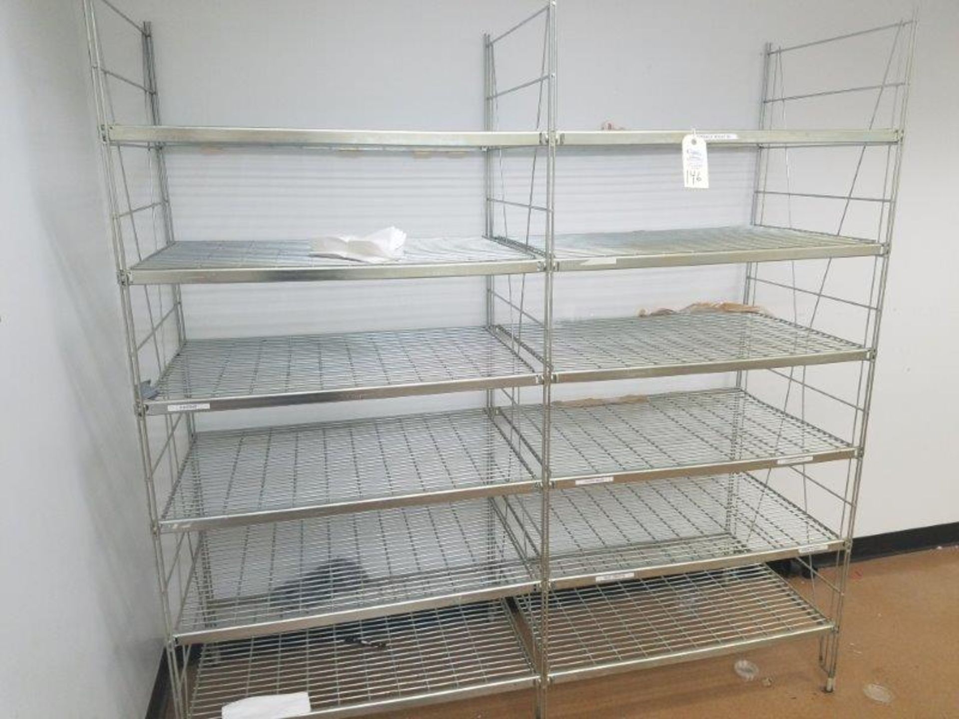 6ft wide Amco Wire 6 Tiered Shelving Unit/Rack