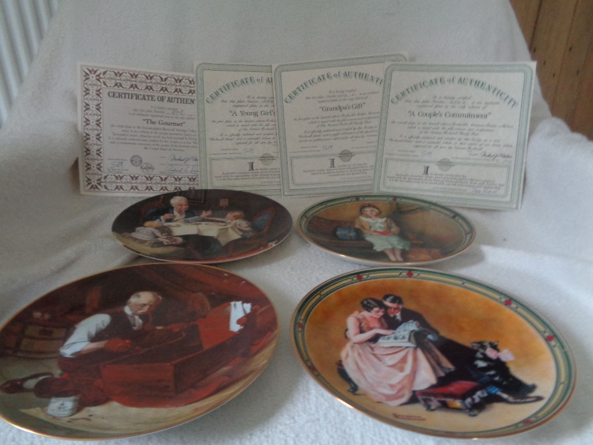 EDWIN KNOWLES NORTH AMERICAN CHINA COMPANY 4 x LIMITED EDITION ALL CERTIFICATES