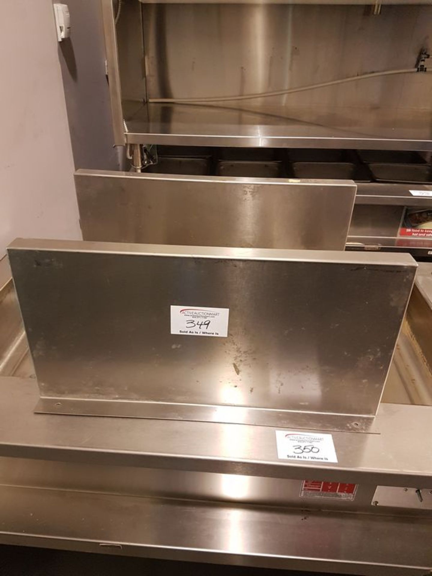 2 - 24" Stainless Steel Wall Shelves