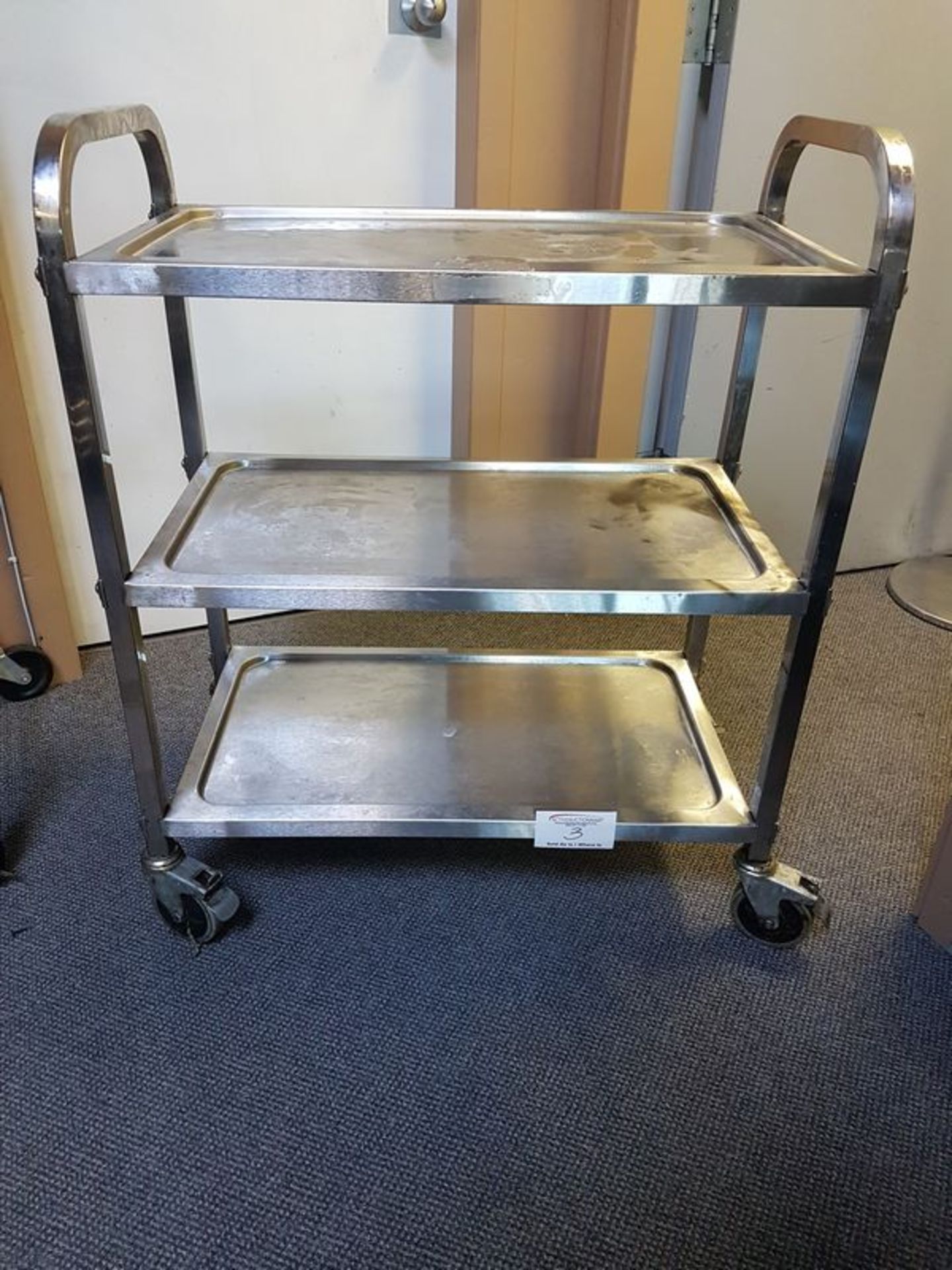 3 Tier Stainless Steel Trolley