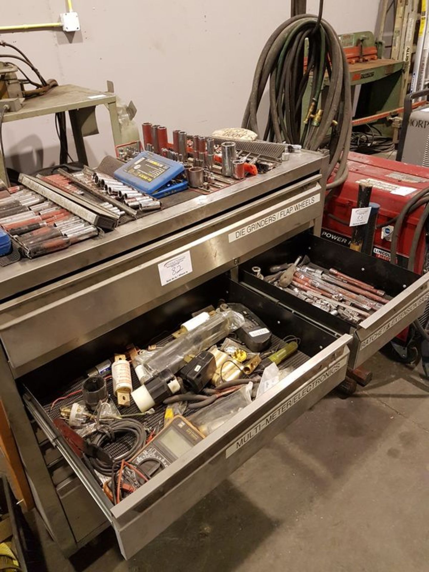 Stainless Steel Tool Box on Casters with all contents - Image 3 of 7