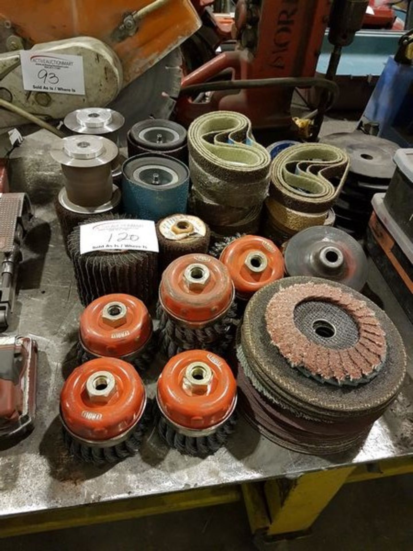Large Lot of Grinding Wheels, Wire Wheels and Pads