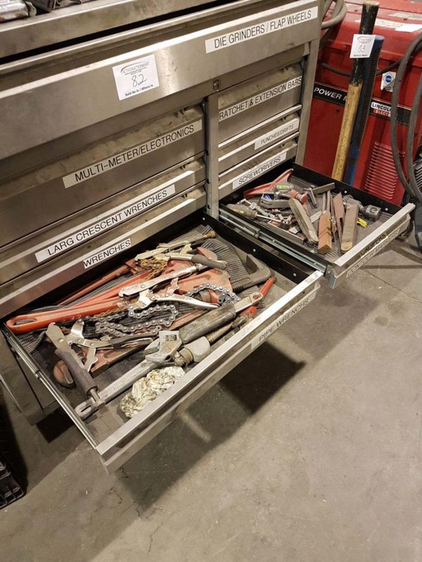 Stainless Steel Tool Box on Casters with all contents - Image 6 of 7