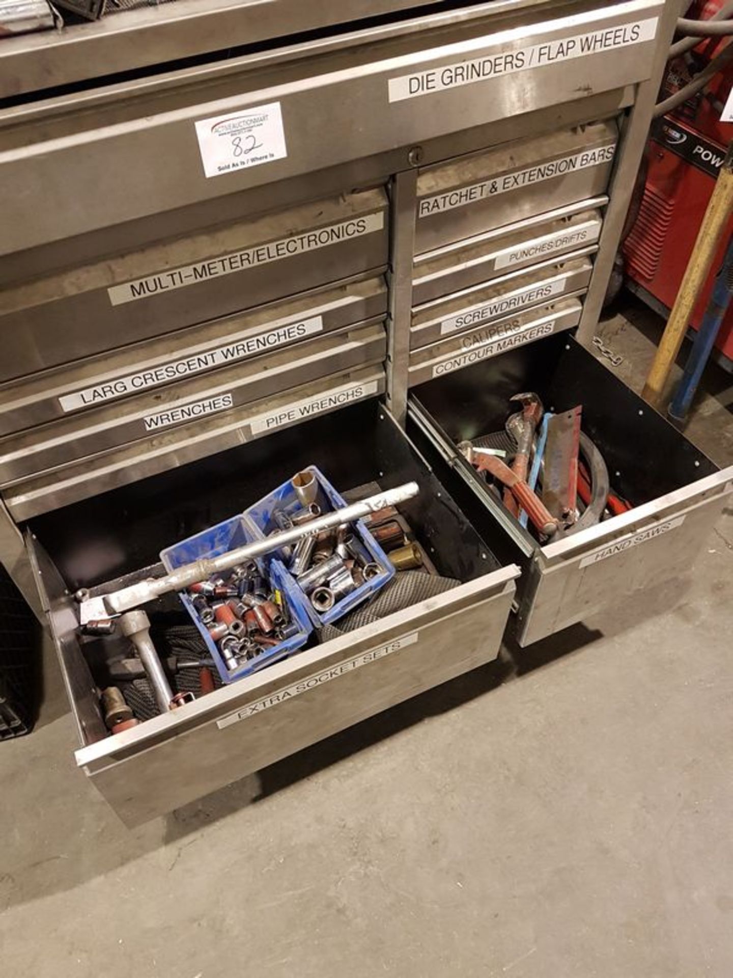 Stainless Steel Tool Box on Casters with all contents - Image 7 of 7