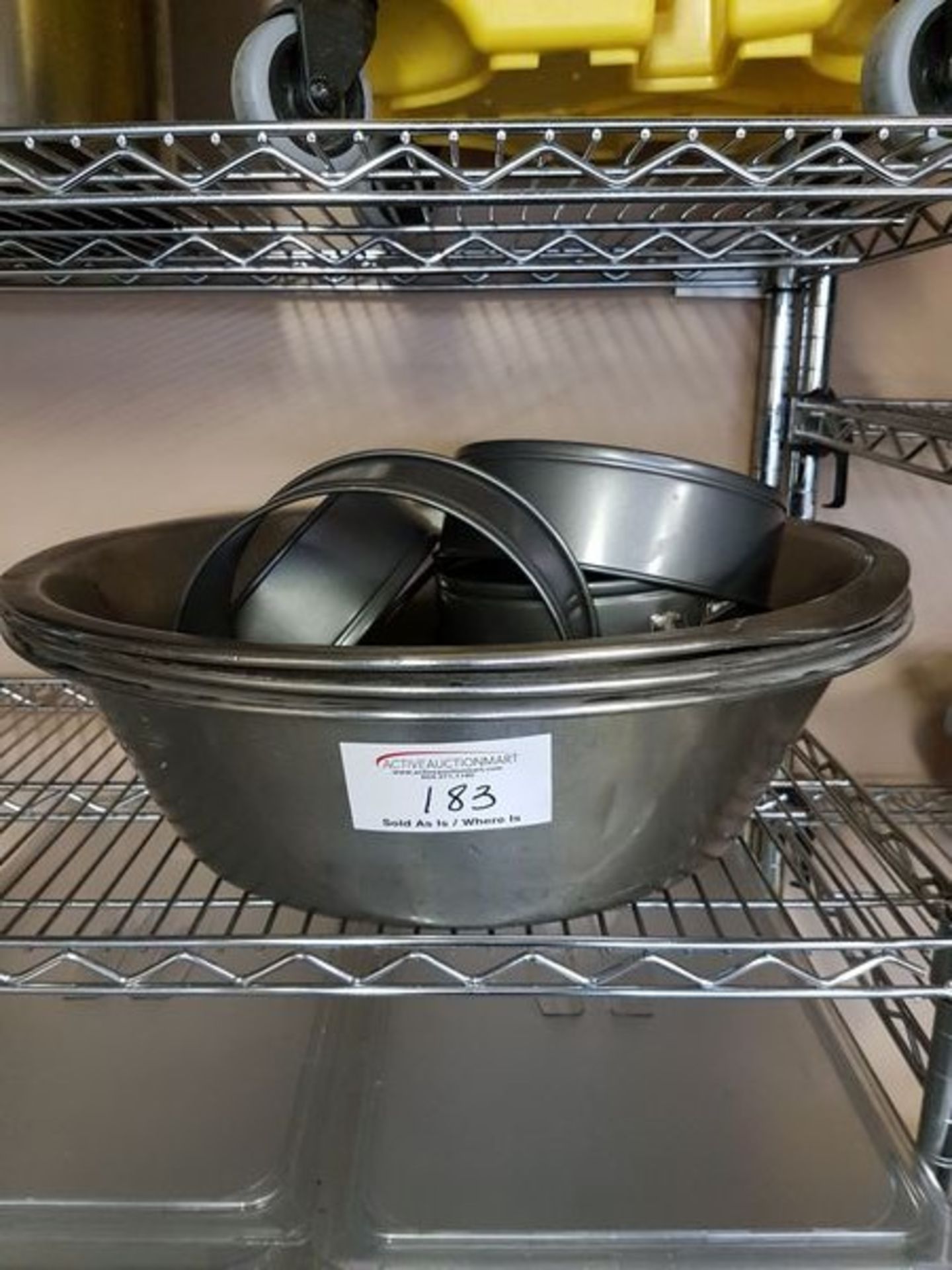 3 Heavy Duty 22" Round Stainless Steel Bowls