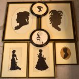 HARRY OAKLEY (1882-1957); a silhouette portrait painting of a gentleman, signed lower right, 12 x 9.